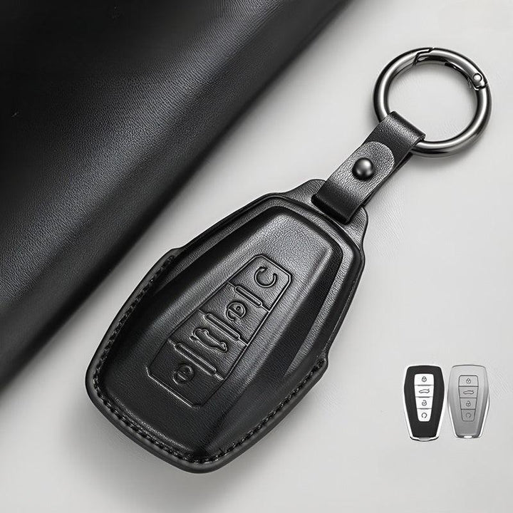 Leather Car Key Fob Cover for Geely - Geelyevs