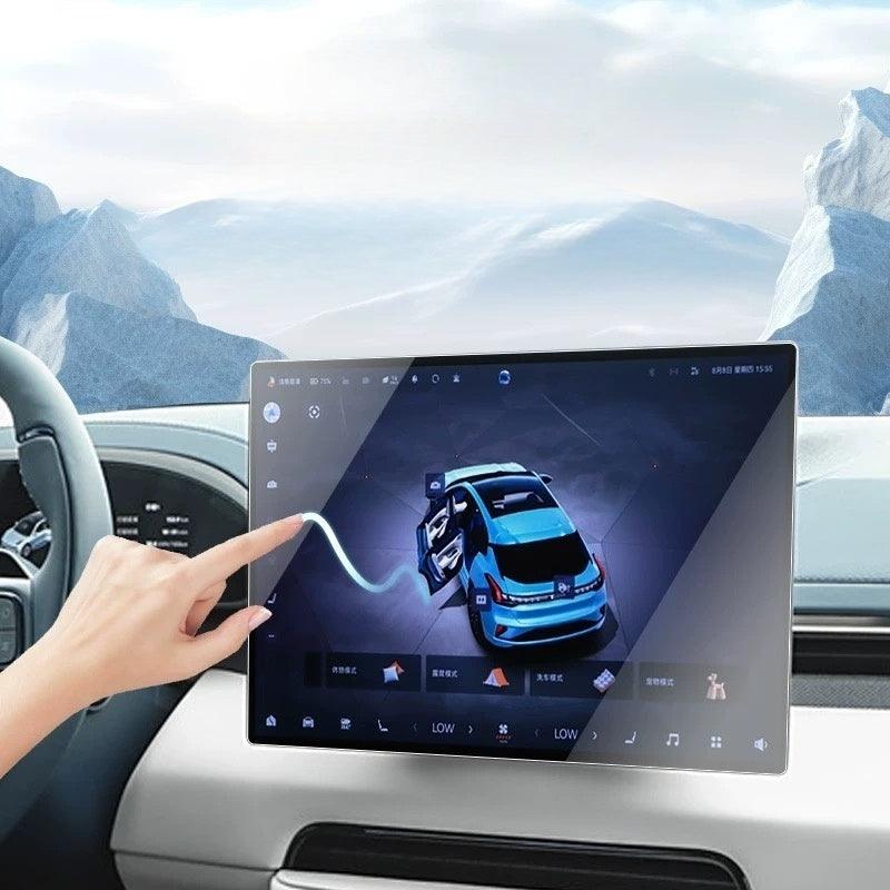 Navigation Touchscreen And Rear Armrest Screen Protectors For Zeekr 7x - Geelyevs