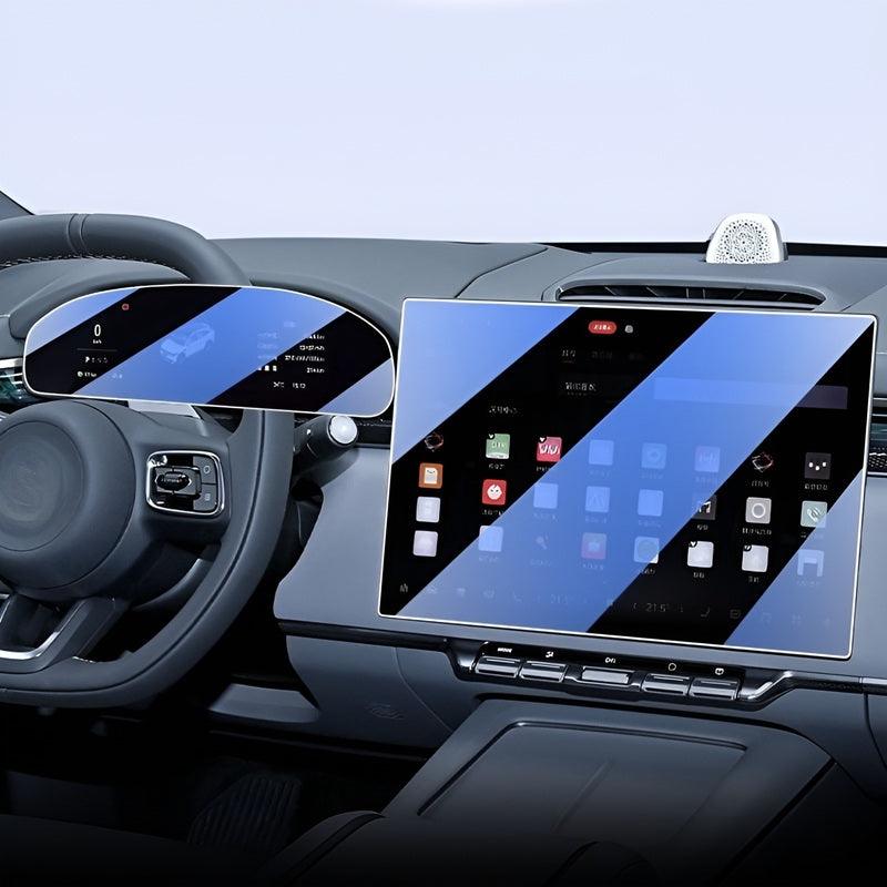 Navigation Touchscreen And Rear Armrest Screen Protectors For Zeekr 7x - Geelyevs