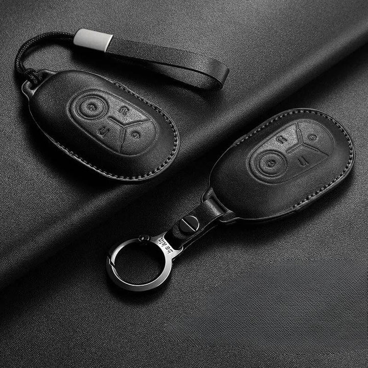 Leather Car Key Case Cover Fob Shell for Geely EX2