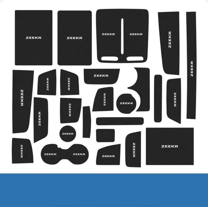 Car Slot Mats Cup Holder Inserts Coaster Pad Anti Slip for ZEEKR 7X - Geelyevs