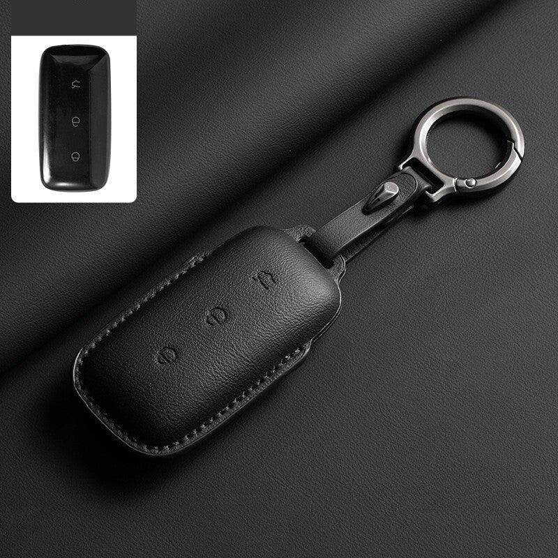 Leather Car Key Case Cover Fob Shell for geely ex5 Geely Starray