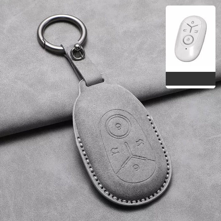 Suede Leather Key Holder for Geely EX2