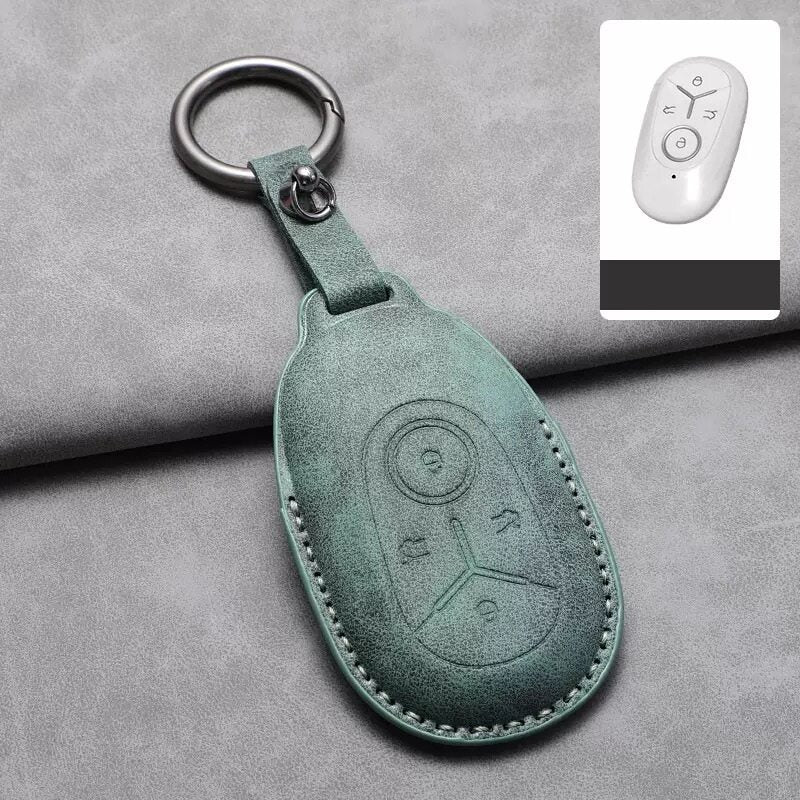 Suede Leather Key Holder for Geely EX2